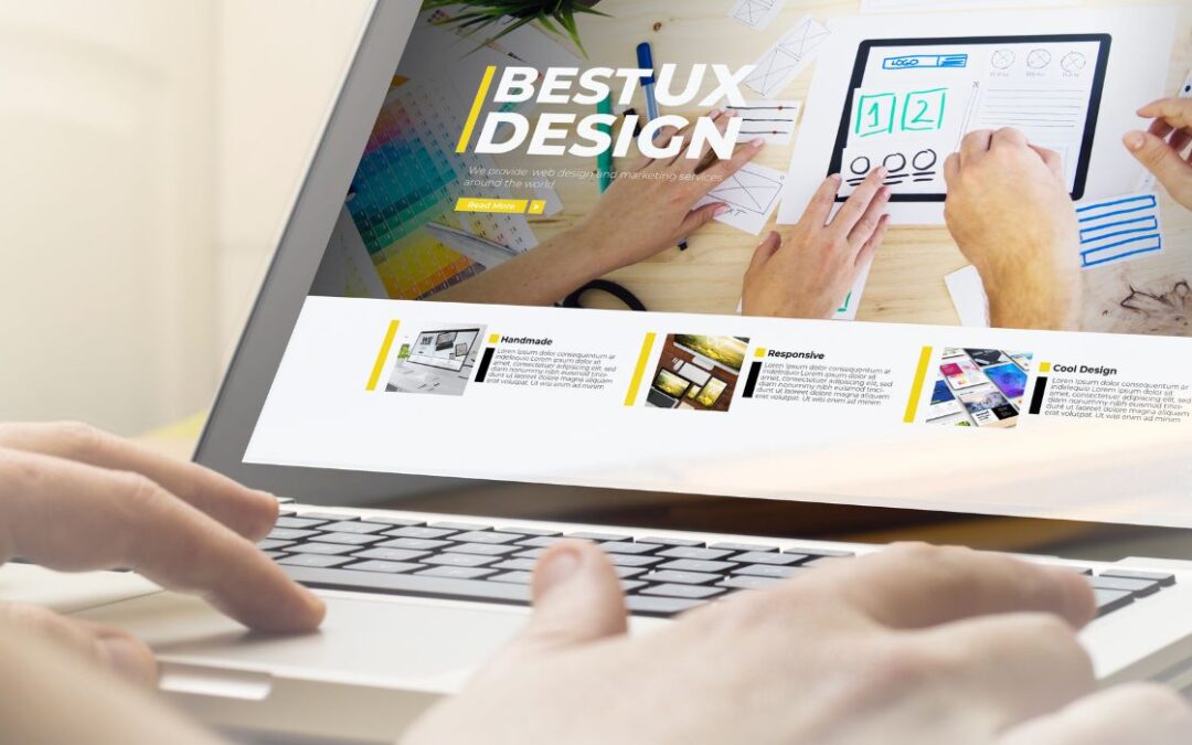 Zen 9 Marketing Impact of Page Speed person creating a new website design with a focus on UX