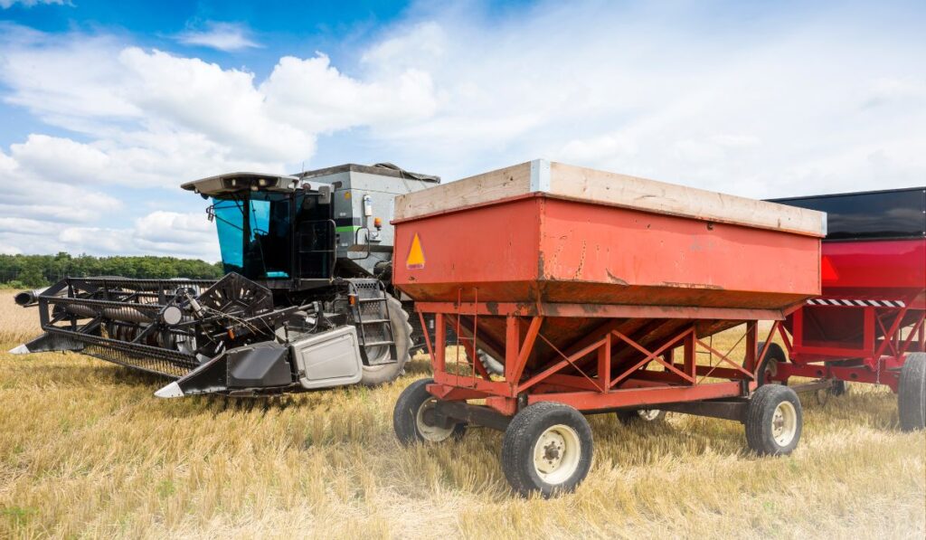 Zen 9 Marketing Farm Dealership Marketing Pieces of large farming equipment on a farm