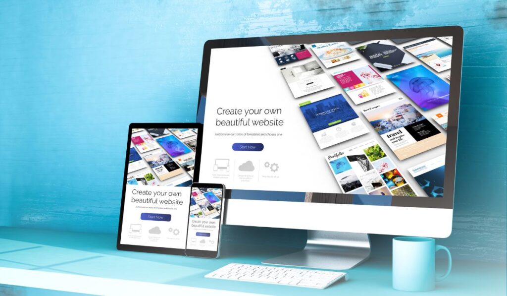 Zen 9 Marketing Outsource Web Development Services Website examples on different devices