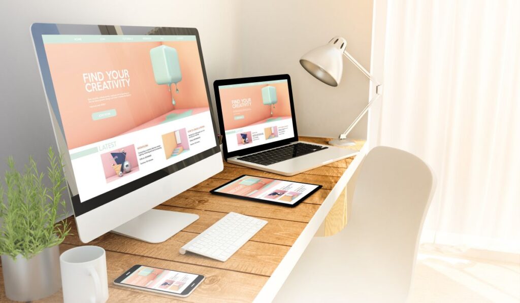 Zen 9 Marketing Website Revamp mockup of a website design across multiple types of devices