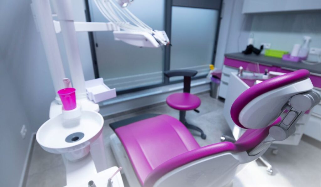 Zen 9 Marketing Dentist marketing modern dental office with white and purple equipment